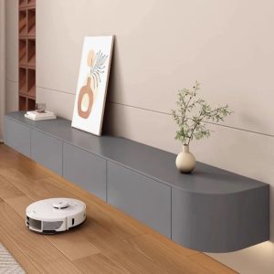 Meuble tv arrondi suspendu