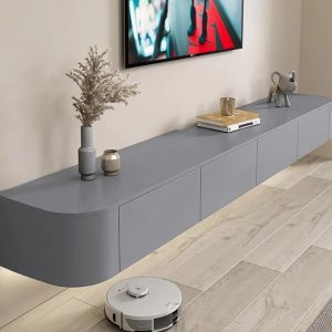 Meuble tv suspendu gris